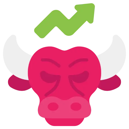 Icono de mercado alcista