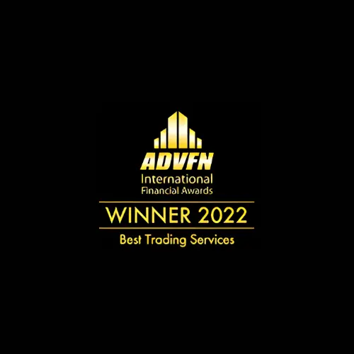 Sello del premio Best Online Trading Services de ADVFN